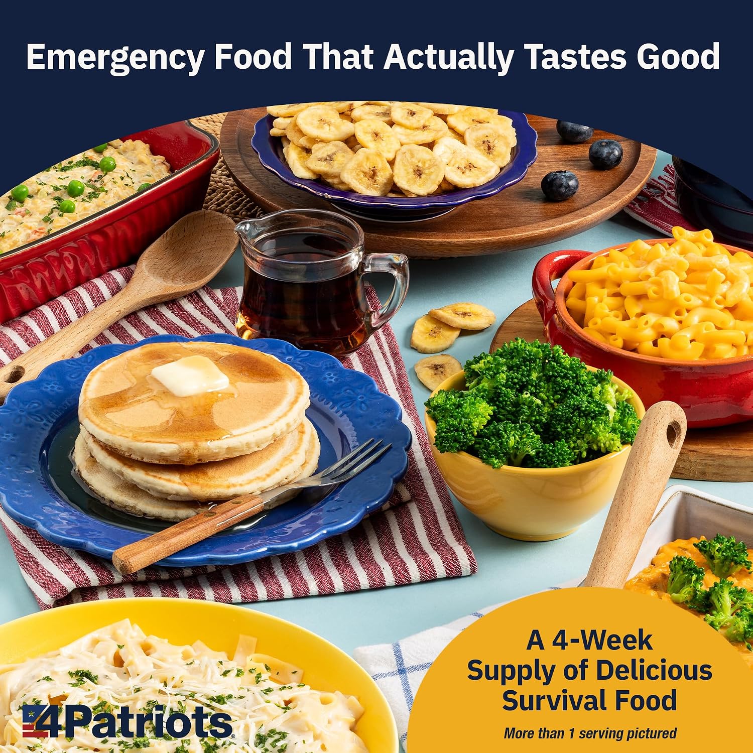4-Week Survival Food Kit: Emergency Food Supply Designed to Last 25 Years, 192 Servings