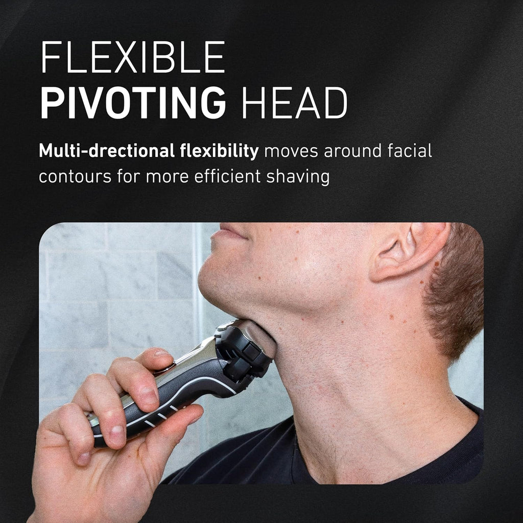 ARC5 Electric Razor for Men with Pop-Up Trimmer, Wet/Dry 5-Blade Electric Shaver with Intelligent Shave Sensor and