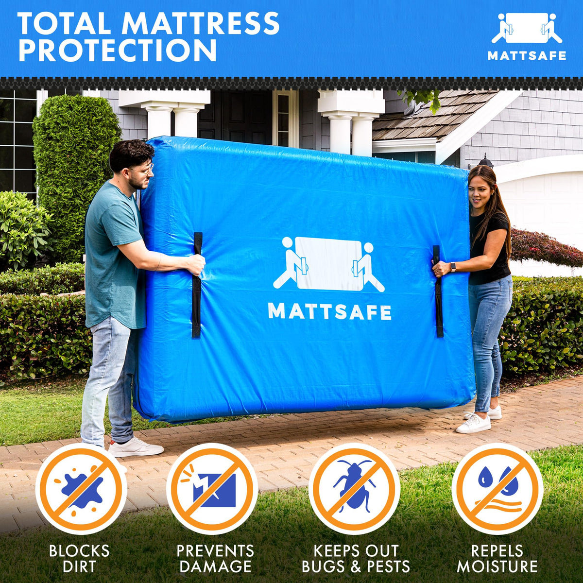 Twin XL Size Mattress Bags for Moving and Storage, Bed Cover