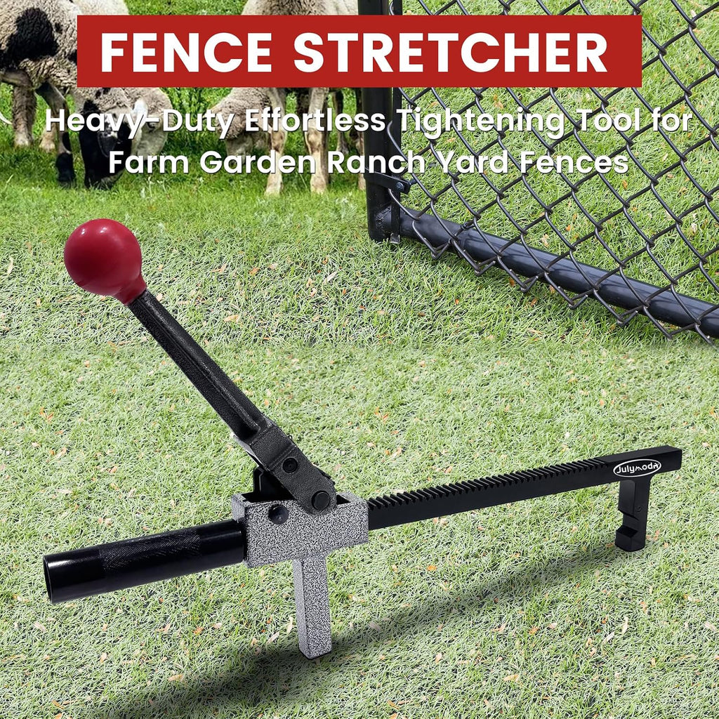 Chain Link Fence Stretcher Tool, 9.3” Ratchet Travel Chain Tensioner