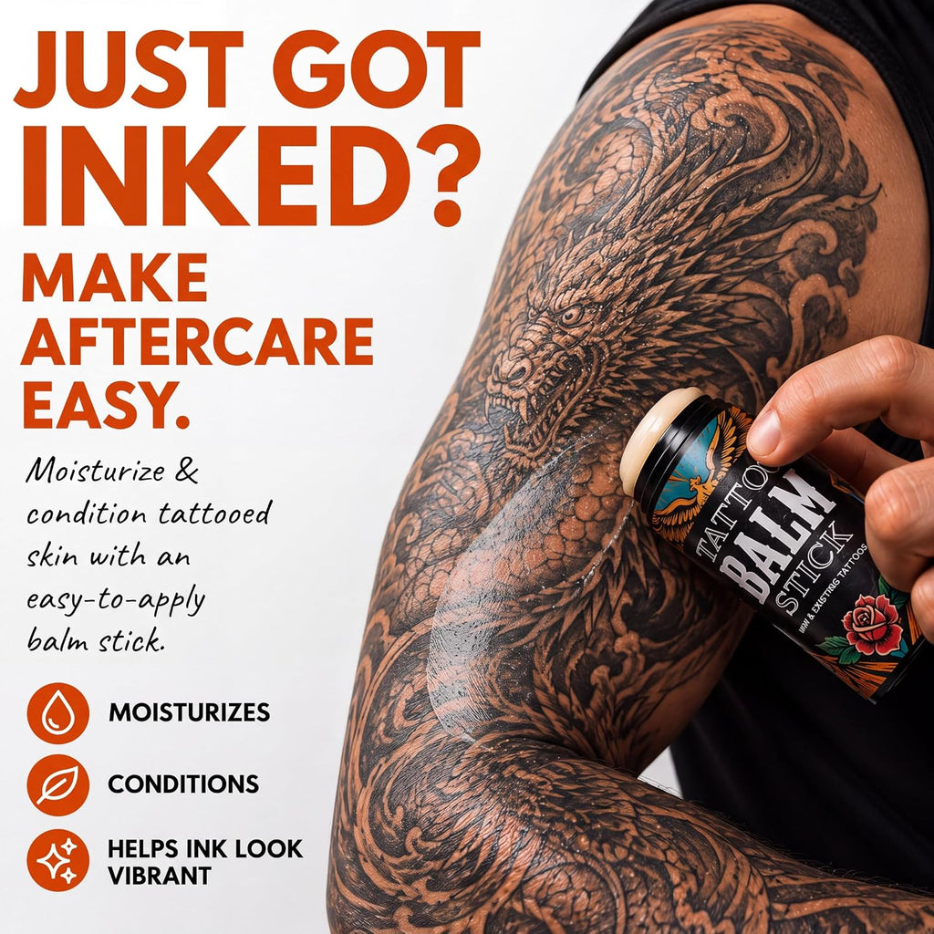 Tattoo Aftercare Balm Stick, Tattoo Balm & Tattoo Lotion for Skin
