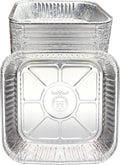 Aluminum Foil Pans Disposable - Square Baking Pan - 8x8 Steam Table Pans - Pack of 30