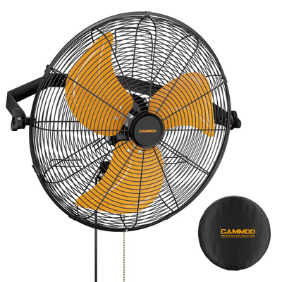 18 Inch Wall Mount Fan with 600D Oxford Cover, IP44 Wall Fan, 1 Pack