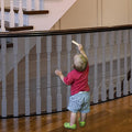 Stairway Net, Baby Gate for Stairs with No Drilling, Baby Safety Banister Guard Rail Net, 18 ft L x 2.66 ft H, Safety