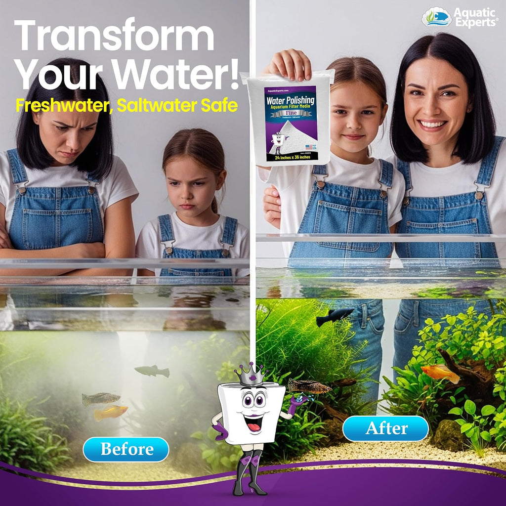 Aquarium Polishing Filter Pad, Water Polishing Pad for Aquarium Filters, Filter Floss for Fish Tank Filters, (200