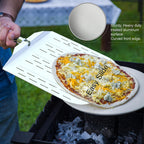 12-Inch Aluminum Pizza Peel with Long Foldable Handle