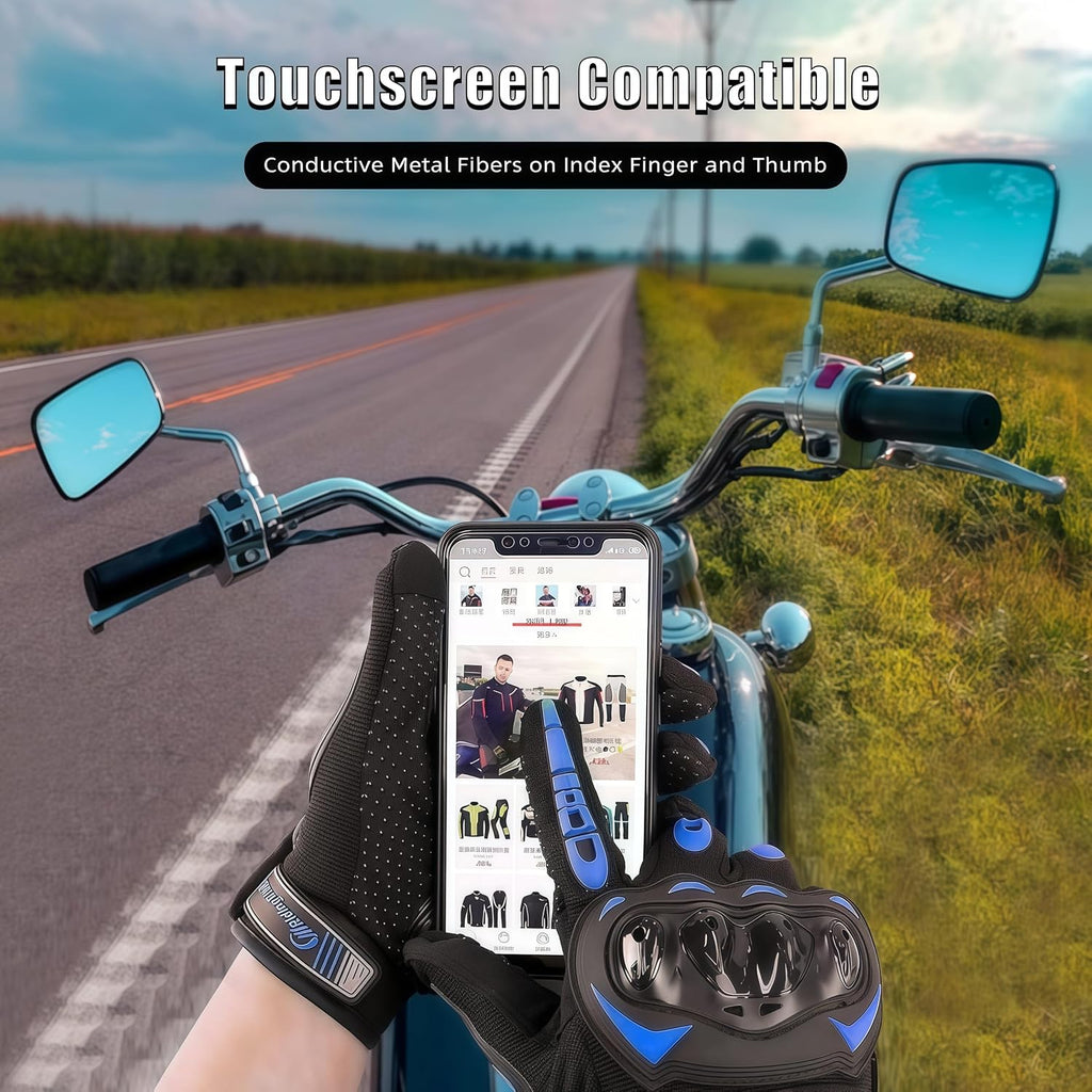 Motorcycle Gloves for Men and Women Touchscreen Guantes Para Motocicleta Hombre for Powersports BMX ATV MTB Motocross