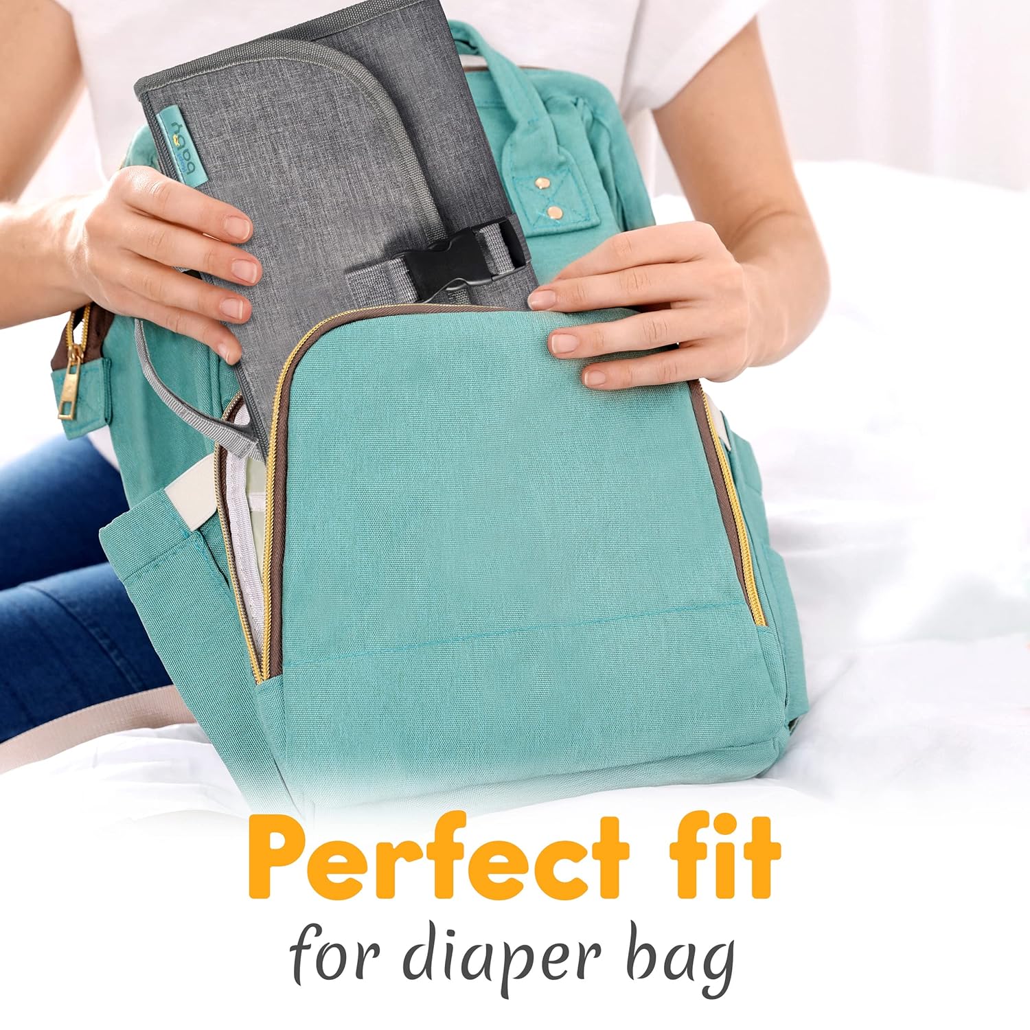 Portable Diaper Changing Pad - Baby Diaper Changer Travel Bag with Wipes Pocket, Smart Design Portable Changing Mat