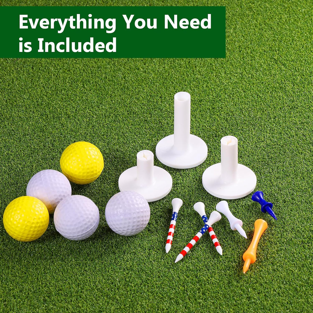 Golf Mat, 6x4FT Premium Golf Hitting Mat for Indoor Outdoor Practice