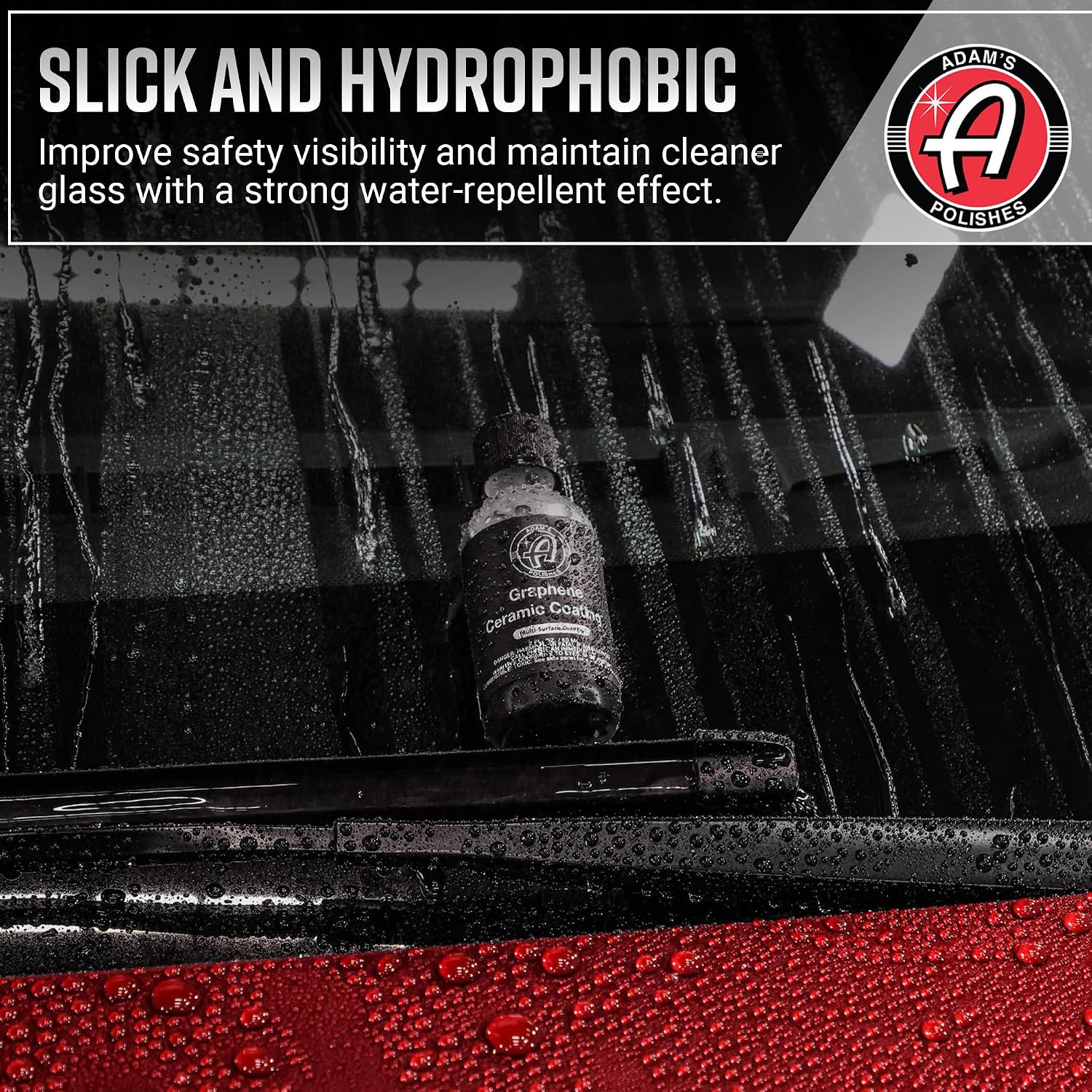 Graphene Glass Coating (30ml) - Advanced Rain Windshield Water Repellent for Cars, Shower Doors Mirrors and Other