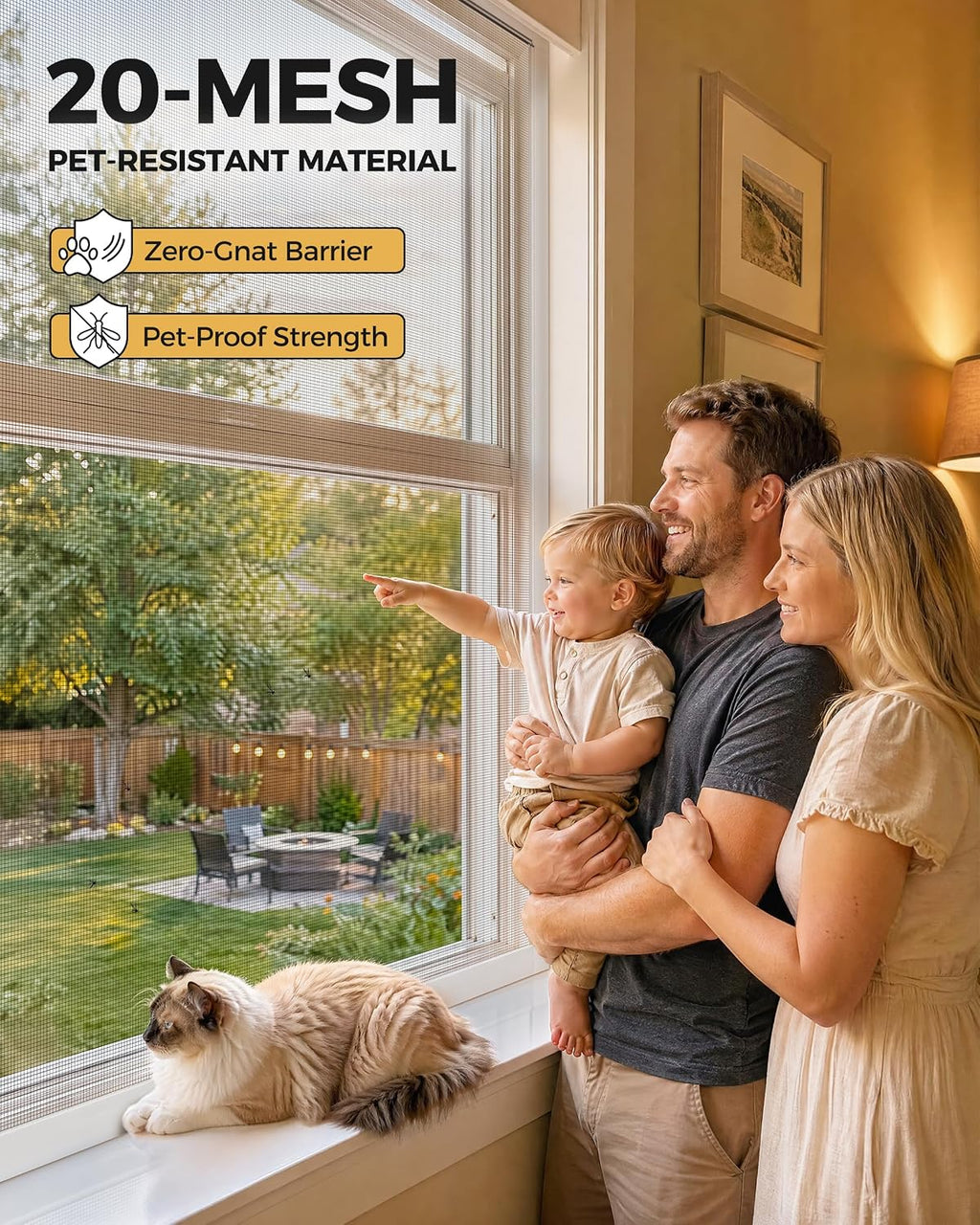 Window Screen Kit, Adjustable Window Screen Frame Kit