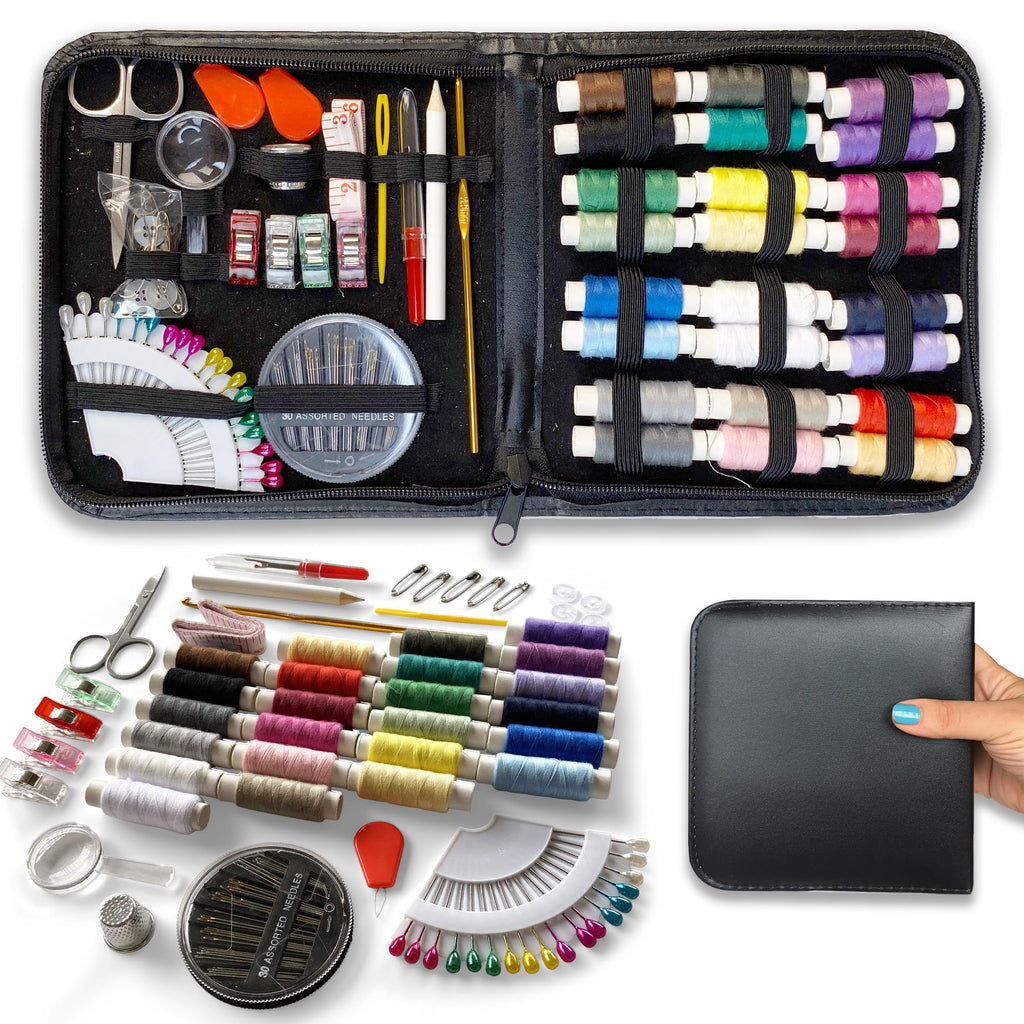 Large Sewing Kit with Thread and Needles for Beginners and Adults