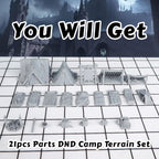 RPG Camp Terrain Set, Fantasy Scenery