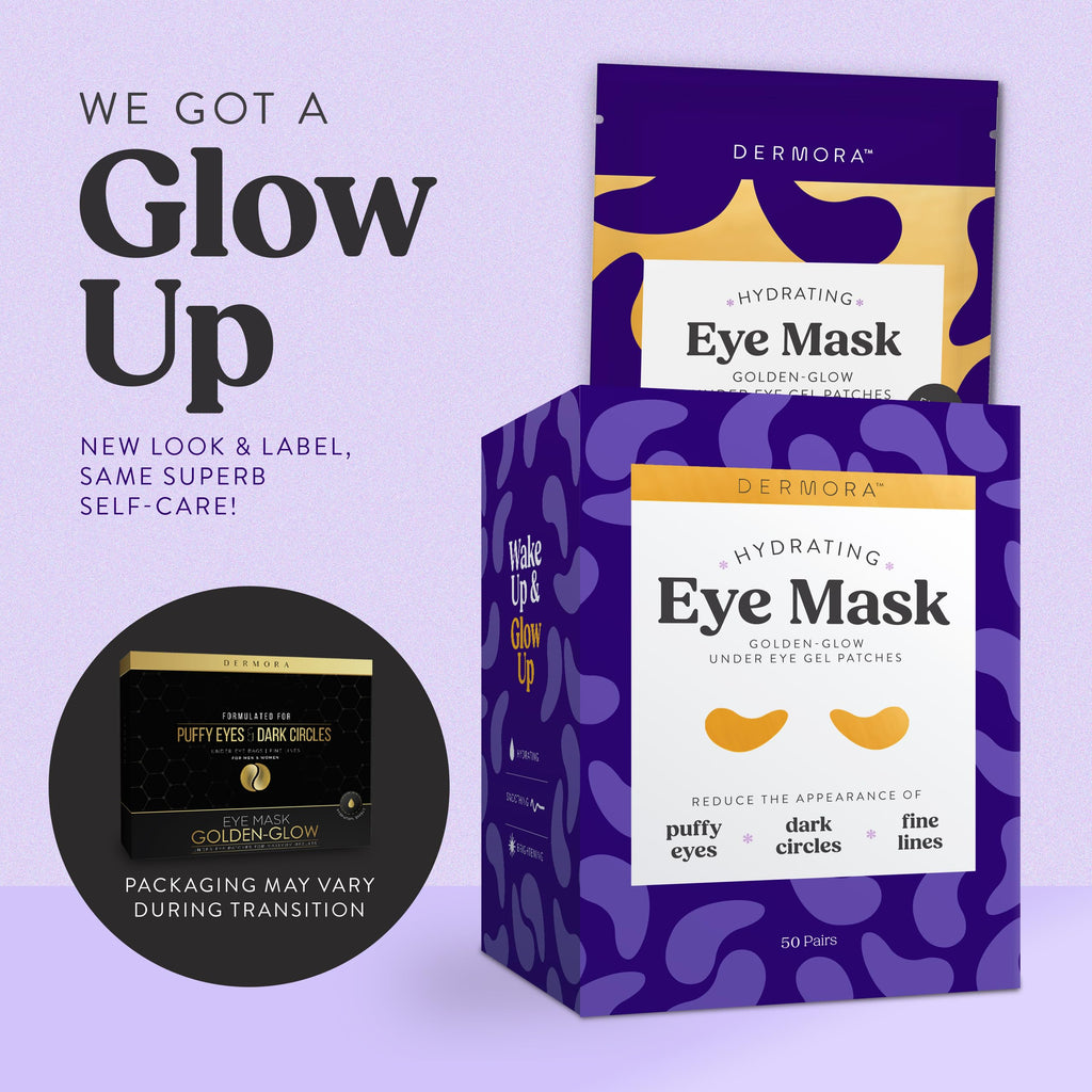 Golden Glow Under Eye Patches - 50 Pairs Individually Packed