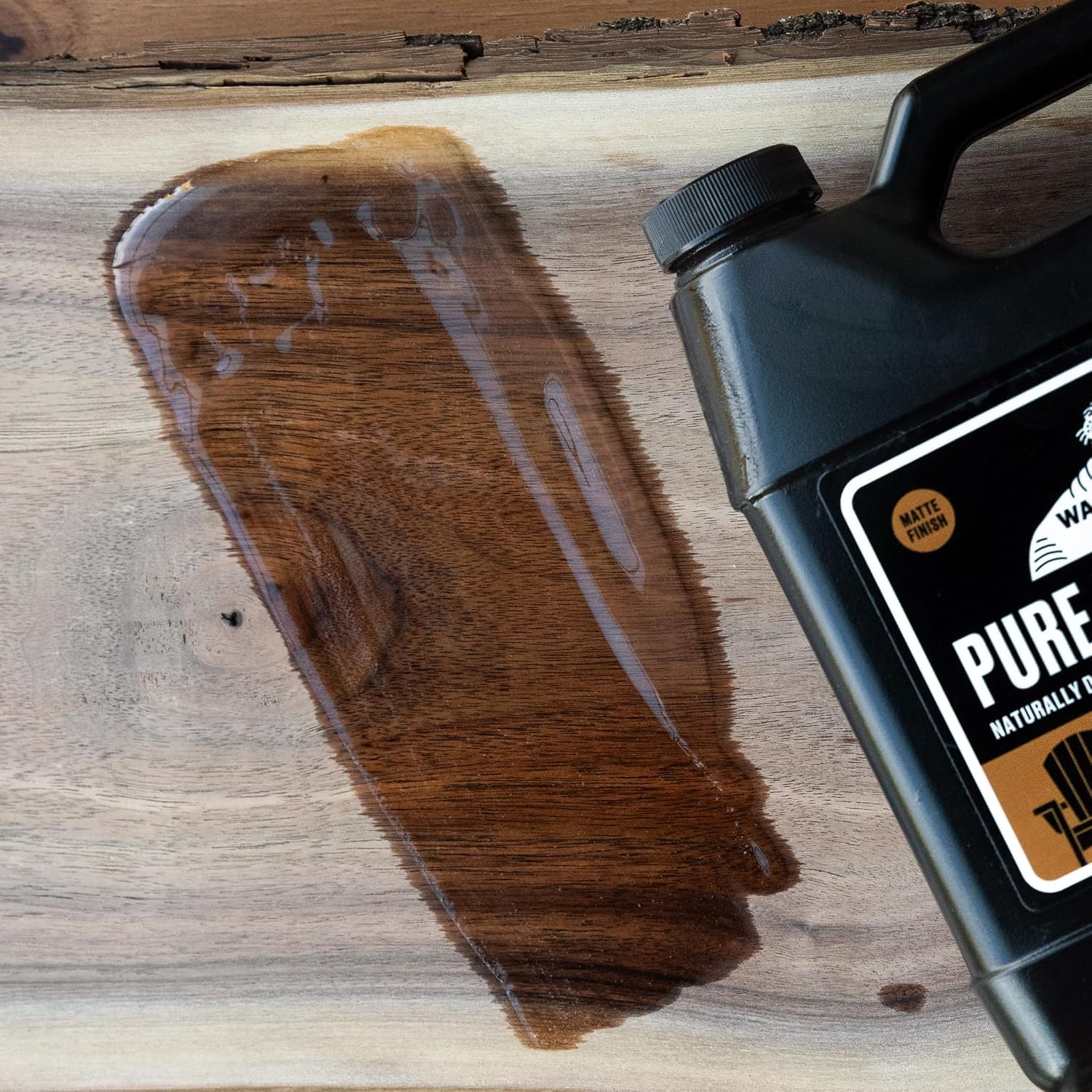 100% Pure Tung Oil, Wood Finish for Any Woodworking Project, Natural, Vegan, Food-Safe. 16oz Jug