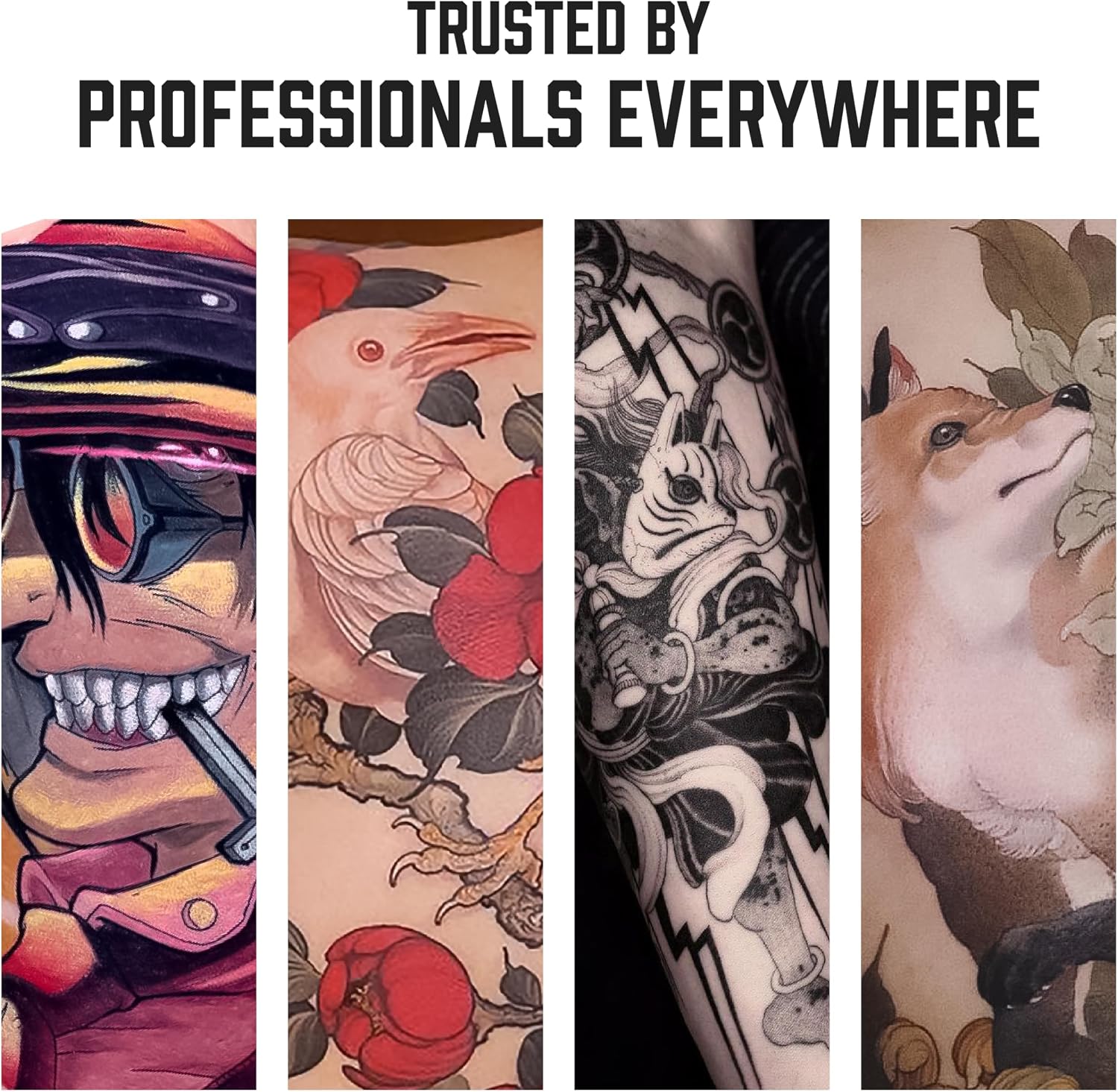 Outlining Black Tattoo Ink - Professional Tattoo Ink & Tattoo Supplies for Outlining & Shading - Skin-Safe Permanent