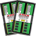 A-Tech Server 64GB Kit (4x16GB) DDR4 2133MHz PC4-17000 ECC UDIMM 2Rx8 Dual Rank 1.2V ECC Unbuffered DIMM 288-Pin Server & Workstation RAM Memory Upgrade Modules (A-Tech Enterprise Series)