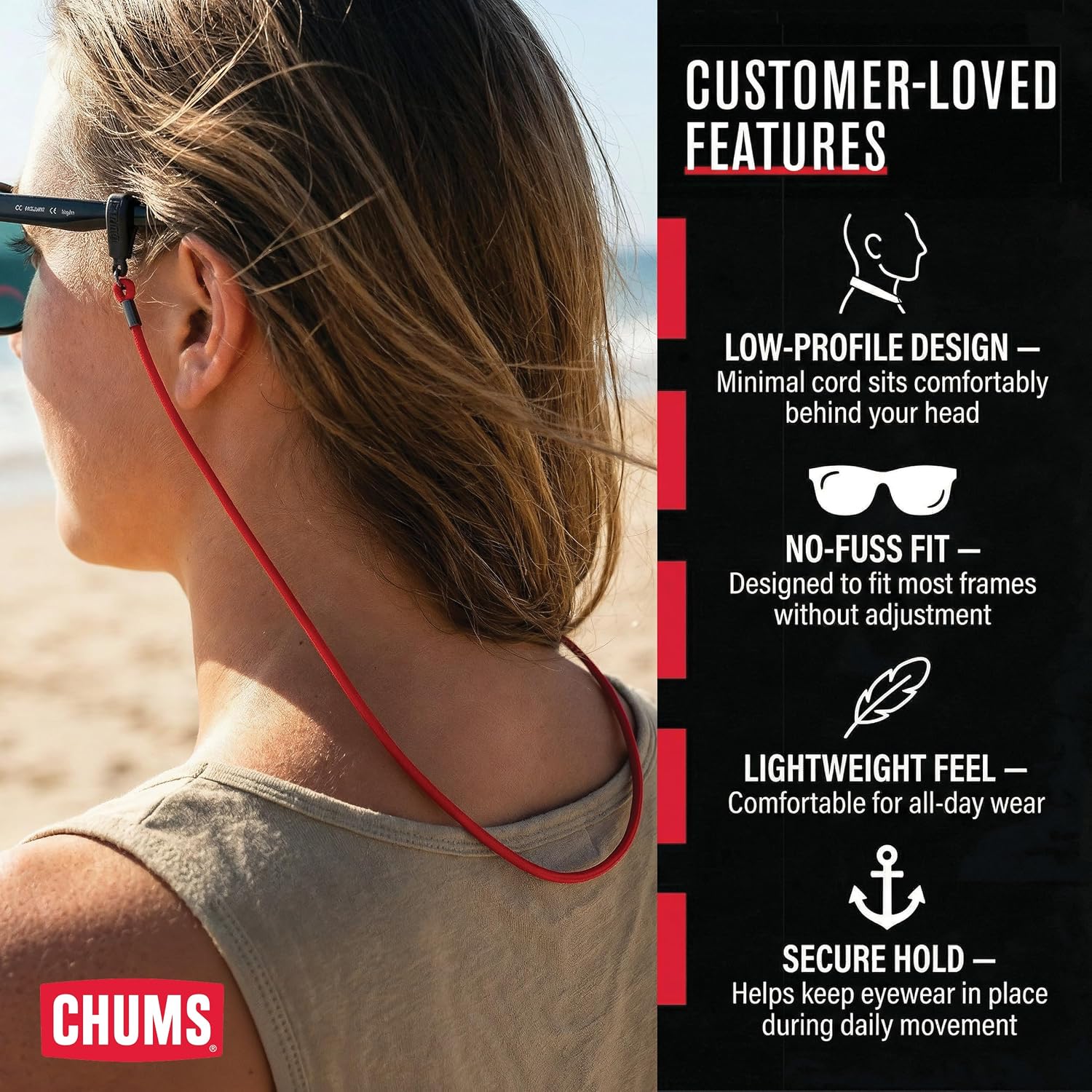 Lens Leash Eyewear Retainer Sunglass Strap