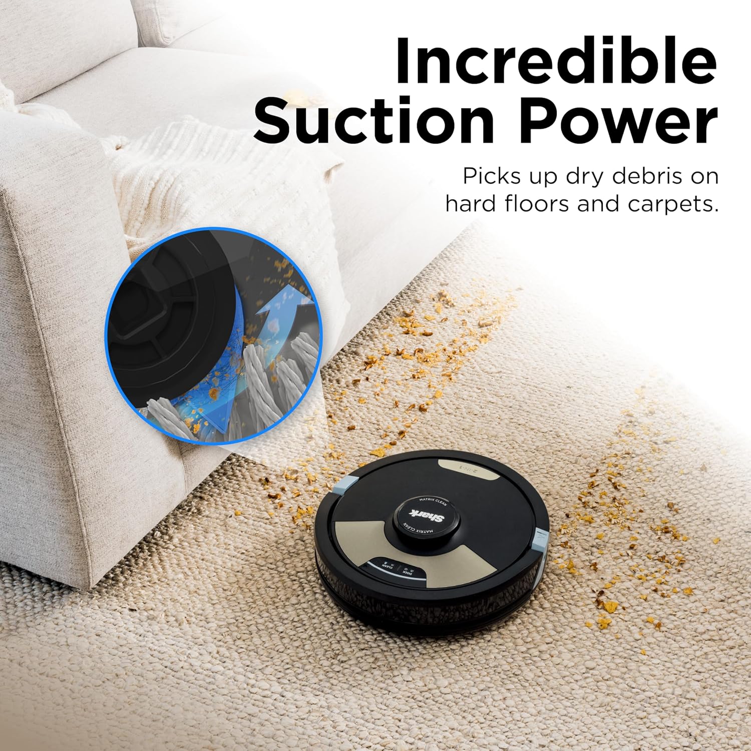 Matrix Plus 2-in-1 Robot Vacuum & Mop, Black/Brass, AV2610WA | Sonic Mopping, Matrix Clean, CleanEdge, HEPA 60-Day