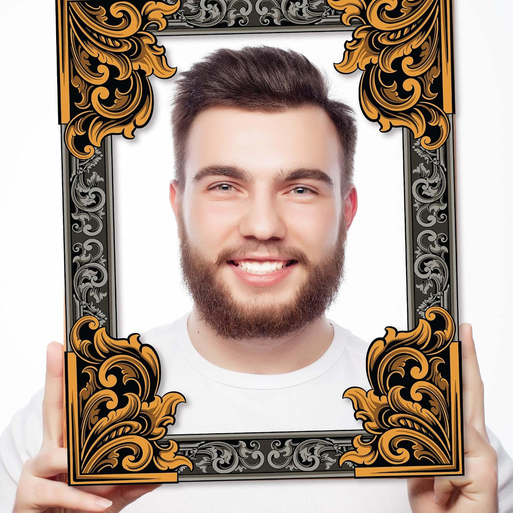 Party Photo Booth Props - 60-pc Photobooth Kit with 8 x 10-Inch Sign, 60 Adhesive Pads, 45 Sticks - Photobooth Props