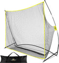 Golf Net, 10x7ft Golf Practice Net with Noise Reduce Silk Target Driving Real Balls, Hitting Nets for Backyard