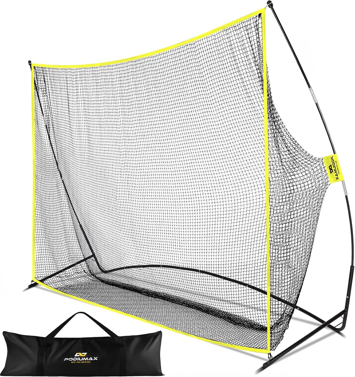 Golf Net, 10x7ft Golf Practice Net with Noise Reduce Silk Target Driving Real Balls, Hitting Nets for Backyard