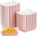 200 Pack 2 lb Capacity Disposable Paper Food Tray, Grease Resistant, Coated Paperboard Basket for Fries, Hot Corn