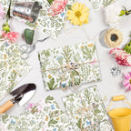 50 Sheets Vintage Wildflower Tissue Paper - 20x28 Inch Wild Floral Art Tissue Spring Wrapping Paper with Delicate
