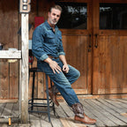 Cowboy Boots for Men Western Boots Square Toe