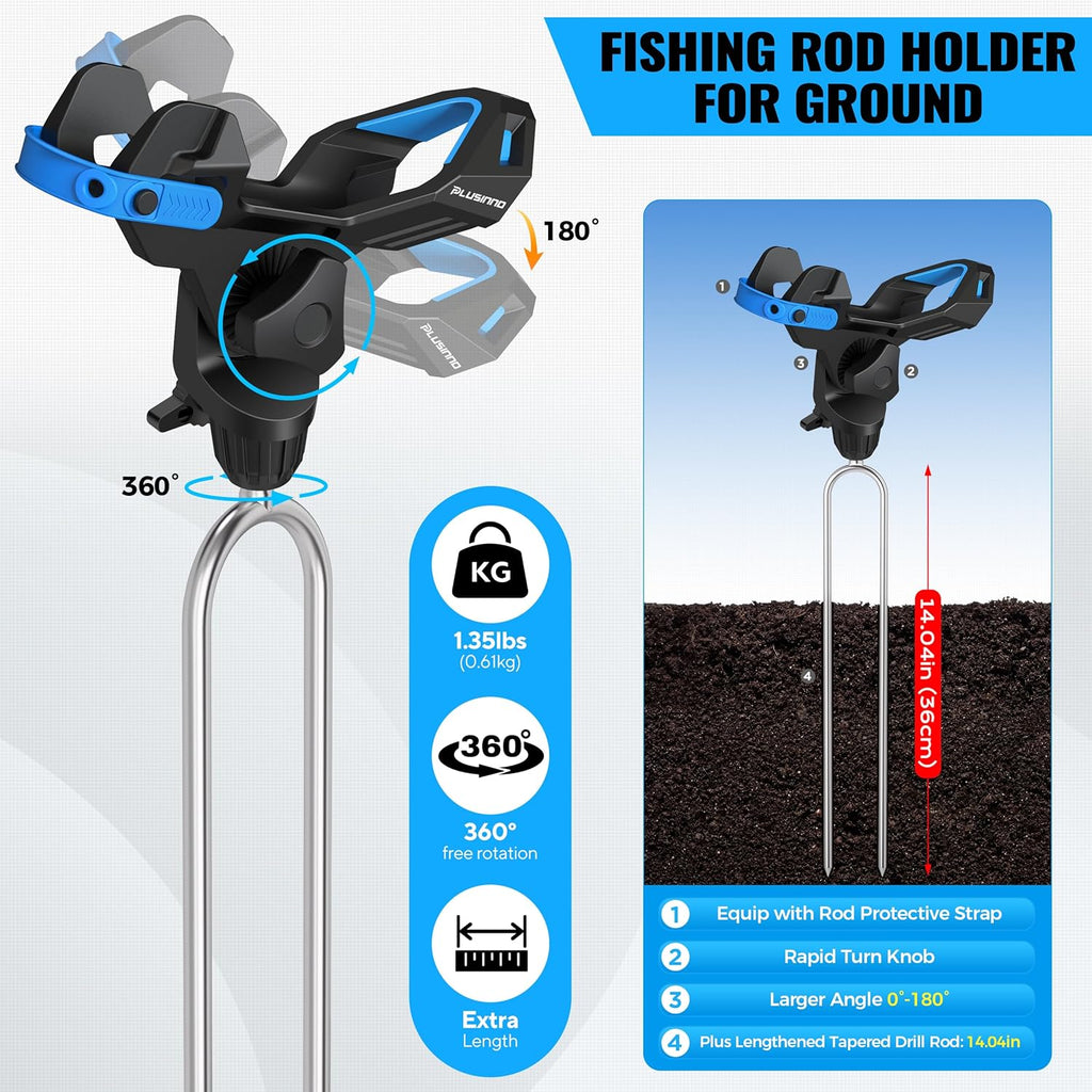 Fishing Gear,Full Fishing Pole kit Include Fishing Rod and Reel Combo, Tackle Box with Fishing Lures, Fishing