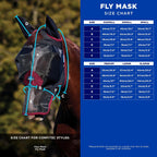 ComFiTec Fine Mesh Fly Mask with Ears, Grey, Medium