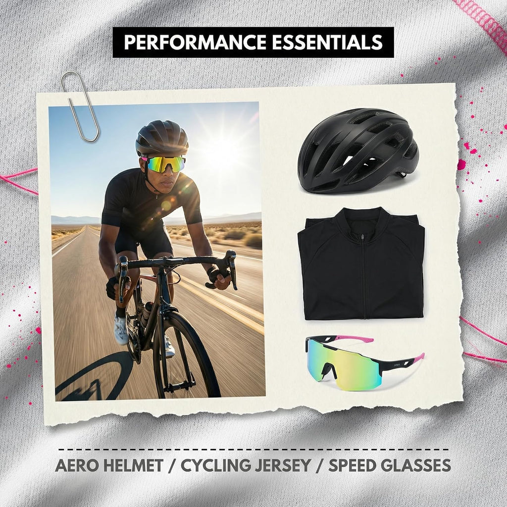 Polarized Sports Sunglasses for Men Women, Sunglasses for Teens Baseball, Biking, Cycling with UV400 Protection