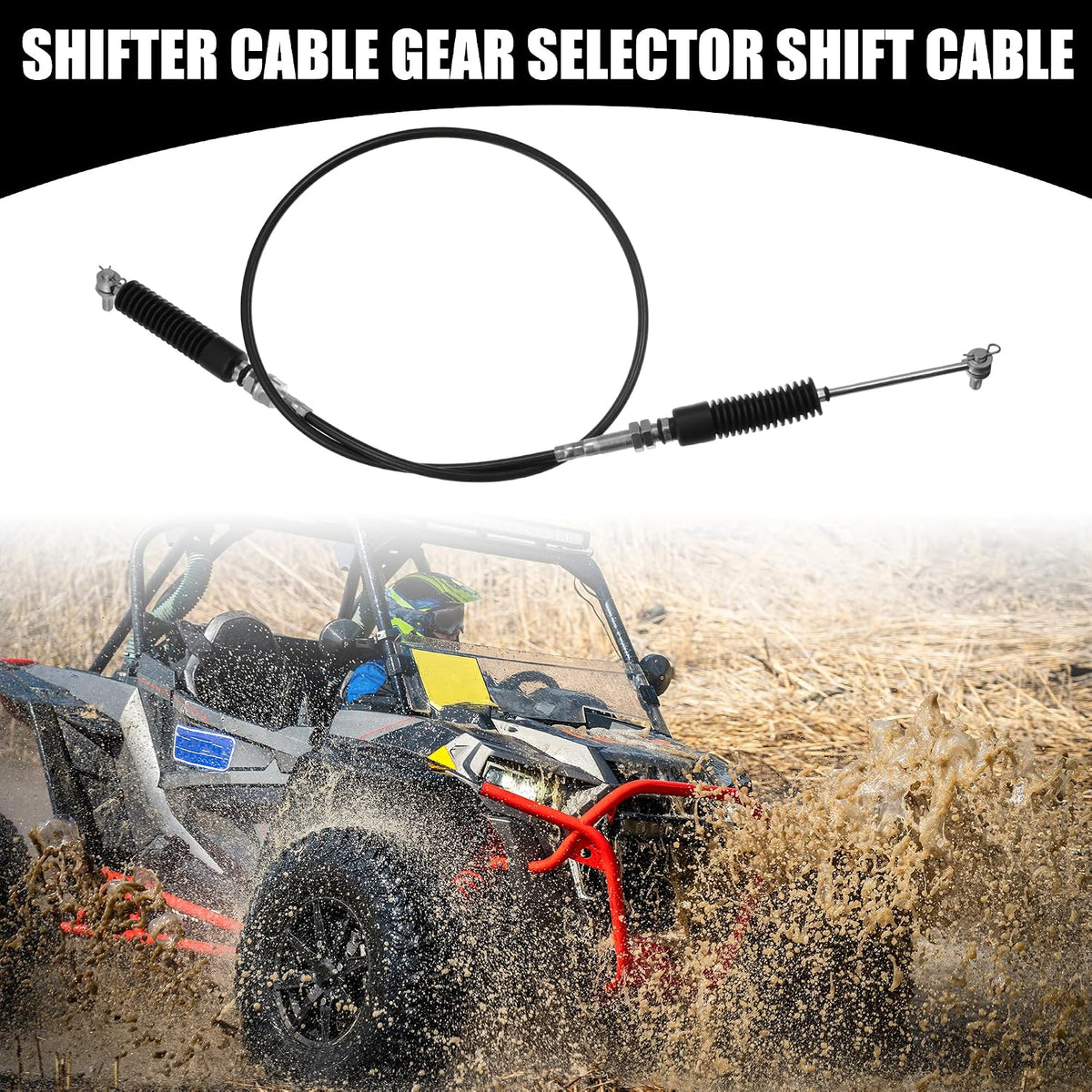 Gear Selector Cable for Polaris RZR XP 1000 2014-2021 Shifter Cable Line for Polaris RZR XP Turbo 2016-2021 UTV Trans