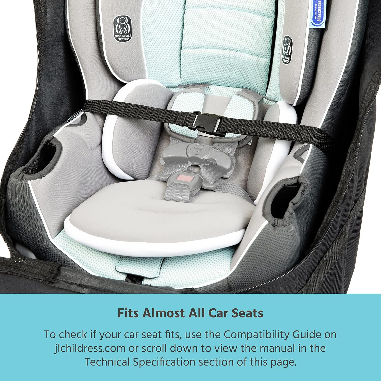 Wheelie Car Seat Bag - Travel Bag for Airplane, Fits Most Baby & Infant Car Seats, Boosters, & Carriers, Airport