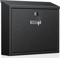 Wall Mount Mailbox for Outside, Large Mailbox with Key Lock | Security Mail Box, Postbox for House, Safe Key Drop