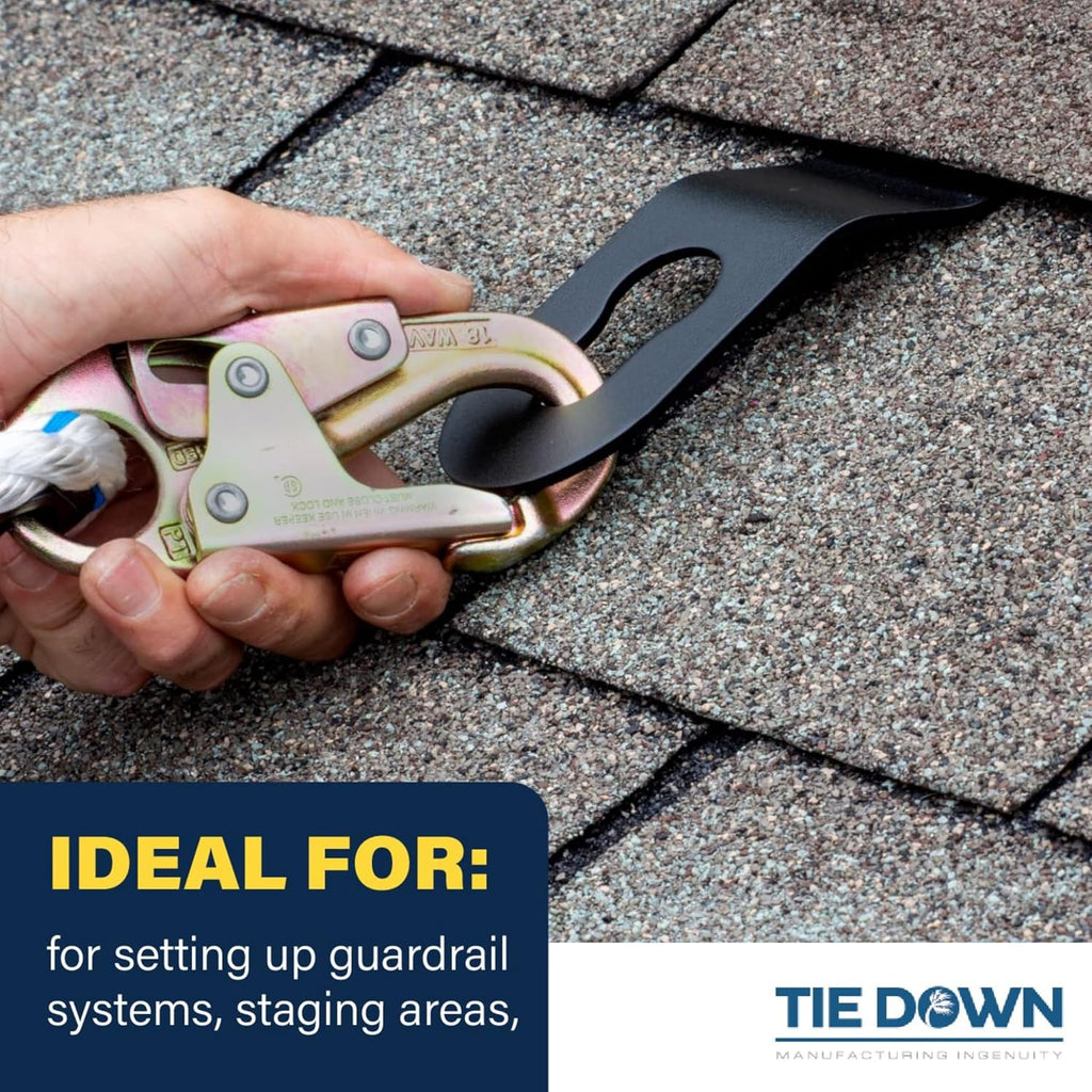 Hitch Clip Roof Anchor 6-Pack – Roofing Anchors for Roof Safety & Fall Protection | Reusable Roof Harness Connection