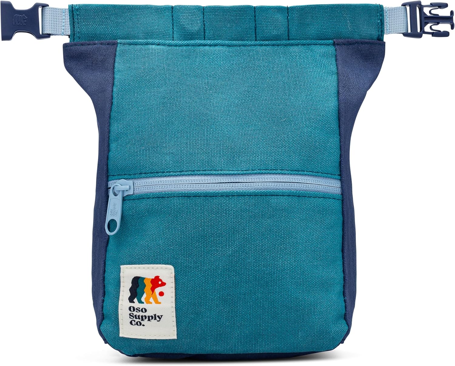 Kulshan Bouldering Bucket, Large Size Chalk Bag for Rock Climbing, Chalk Pot with Magnetic Roll Down Closure, Brush