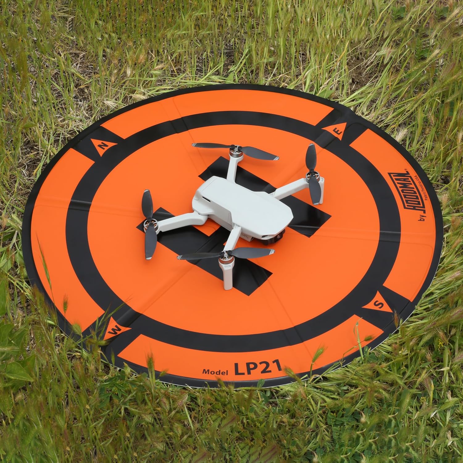 Weighted Trifold UAV Drone Landing Pad LP21 fits Mini 4 Pro, mini 3 pro, mavic and spark. Durable, No Stakes