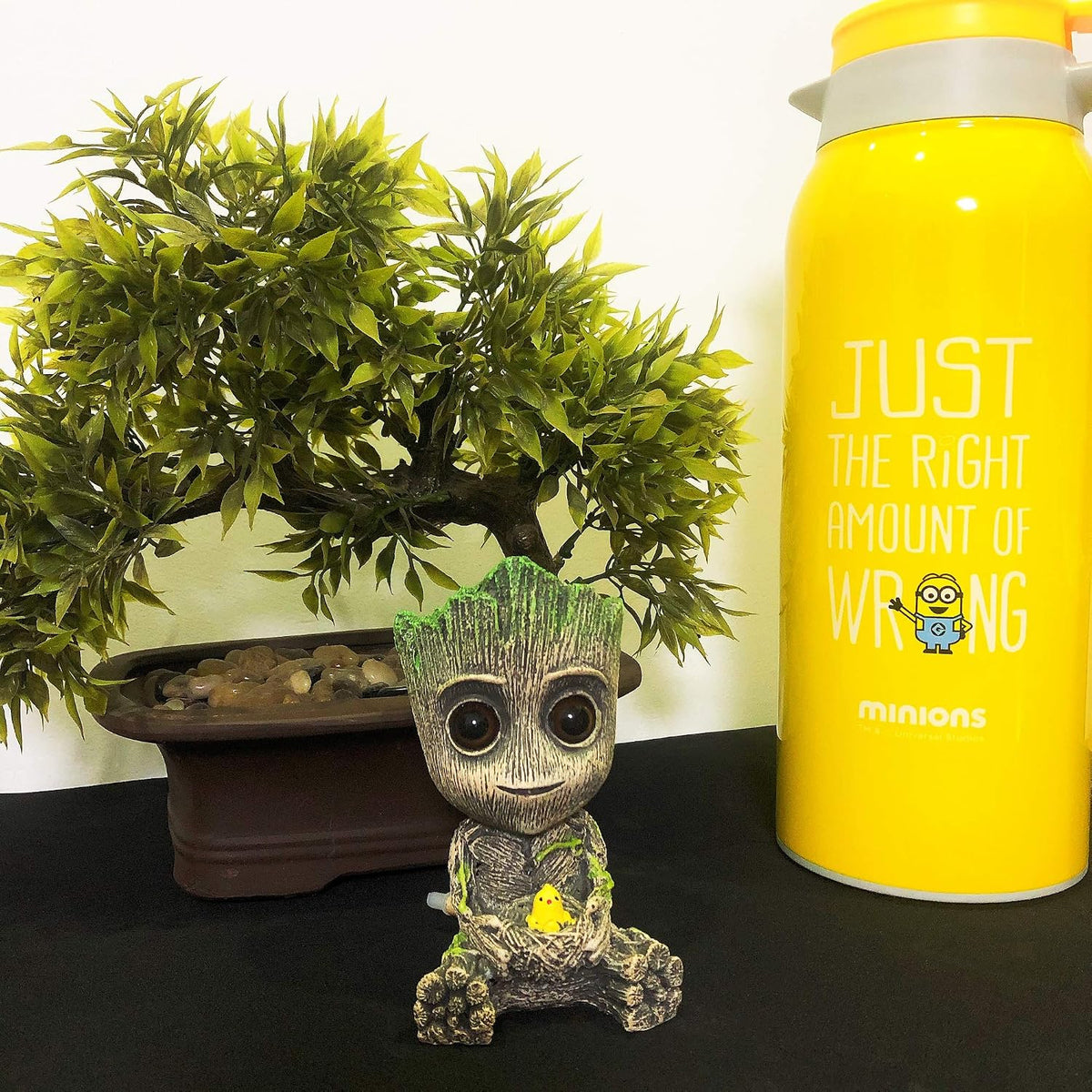 Aquarium Groot Air Bubbler Decorations Fish Tank Air Stone Set