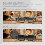MX200G Clear Anti Fog Spoggle Safety Glasses with Foam Gasket