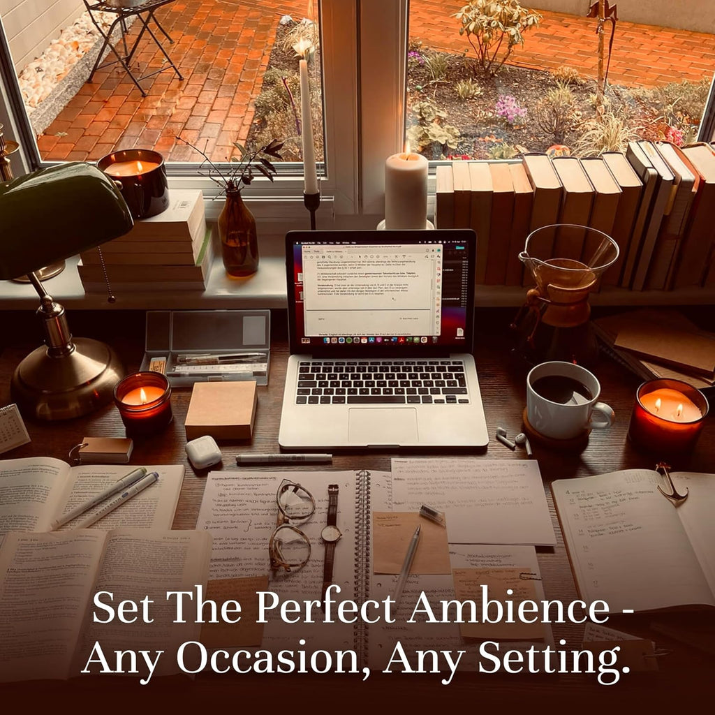 Fragrance Oil The Study Set | Leather, Coffee, Old Books, Cedar, Amber, Sweet Tobacco Candle Scents for Candle