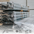 Pre-Stretched Stretch Wrap, 4 Pack, 15 Inch x 1476 Feet, 34 Gauge, Clear, Large Plastic Cling Film for Pallets Moving