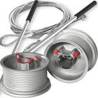 3-Pieces Bundle - Standard Lift Drums / 11.5ft Long Cables/Non-Slip Torsion Spring Winding Bar