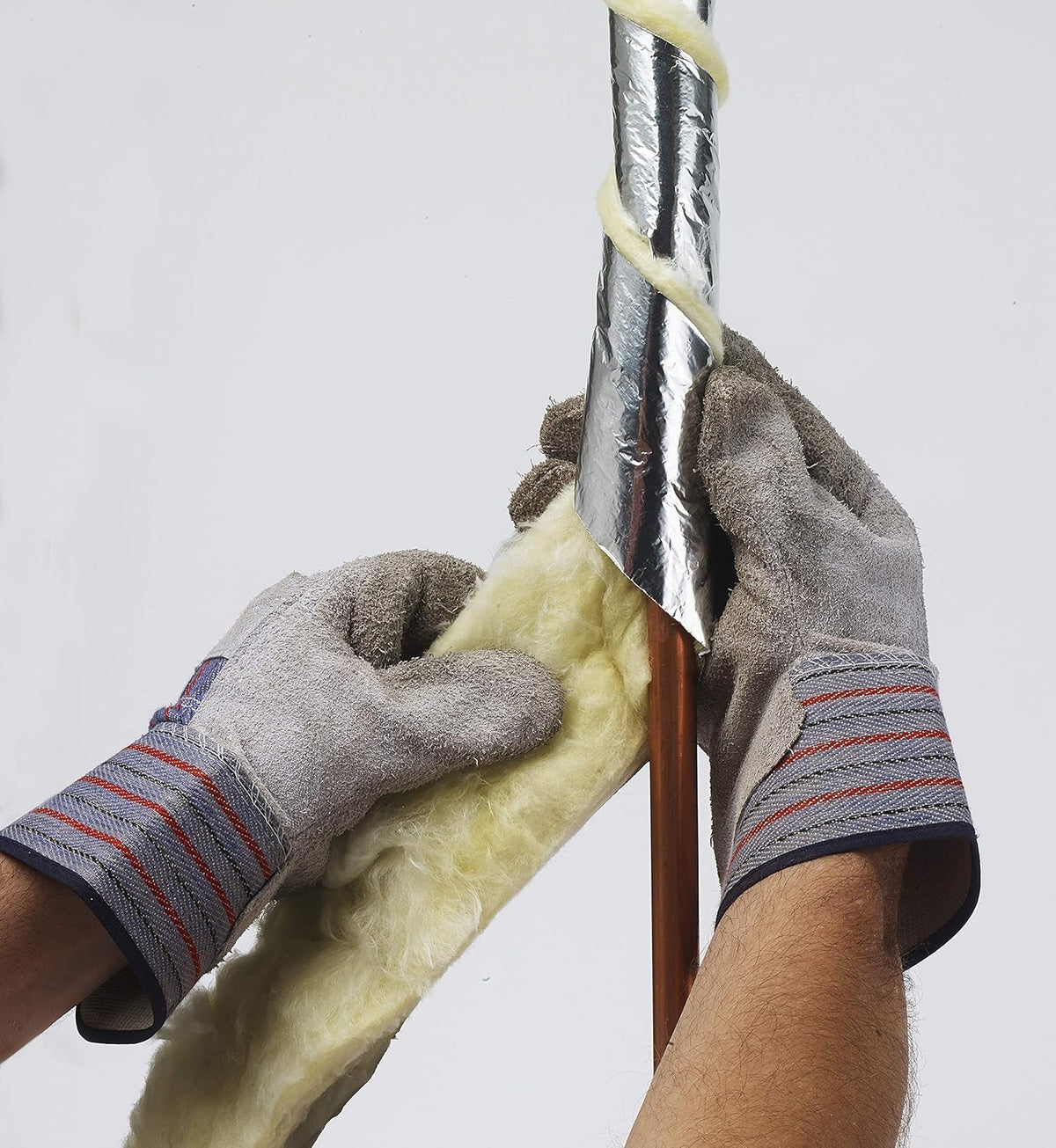 Foil Backed Fiberglass Pipe Wrap, 3"x1"x25'