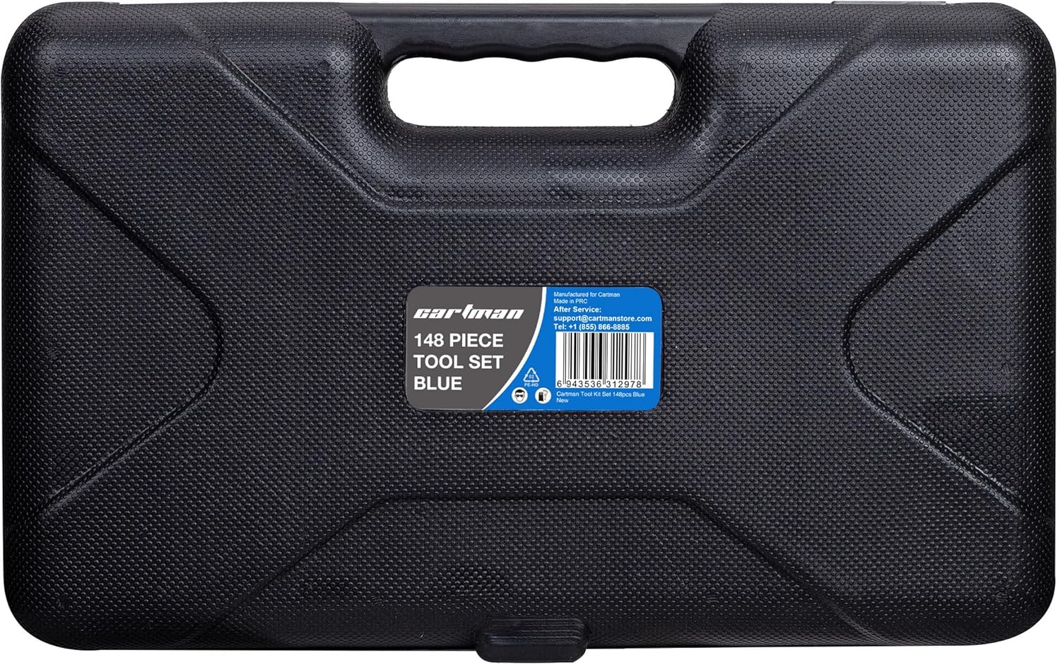 148Piece Tool Set General Household Hand Tool Kit with Plastic Toolbox Storage Case Blue