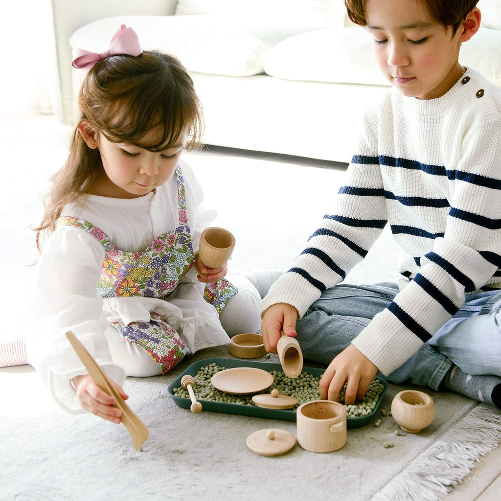 Sensory Bin Tools – Montessori Fine Motor Skills Learning Set for Toddlers and Kids Pretend Play [9 PC] Kitchen