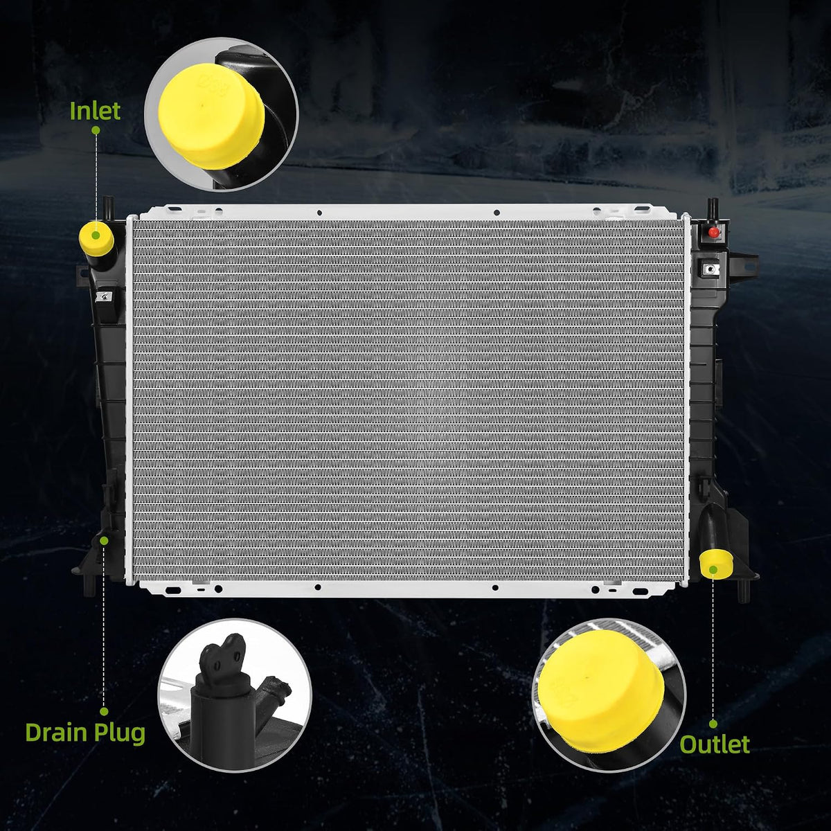 AUTOSAVER88 Radiator Compatible with 1998-2002 Ford Crown