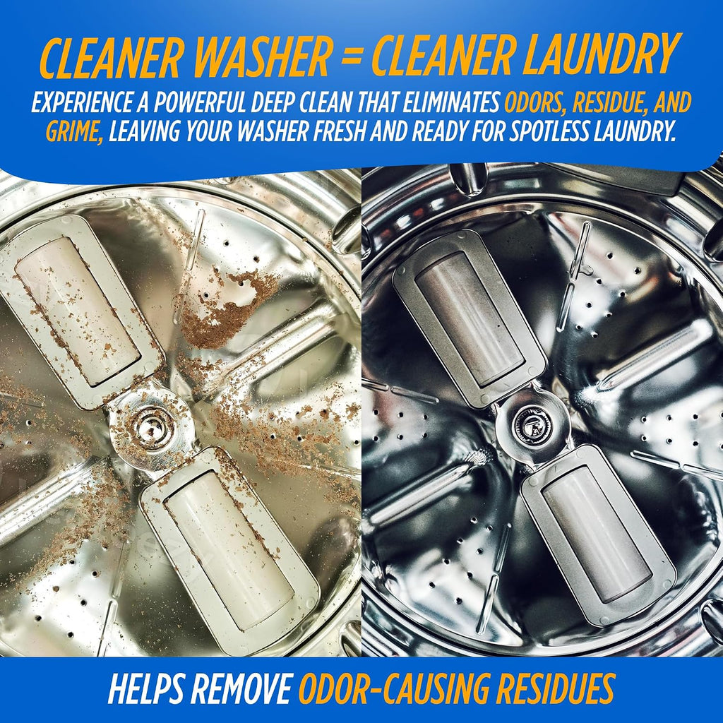 Washing Machine Cleaner for HE & Non-HE Washers, Septic Safe, 16oz