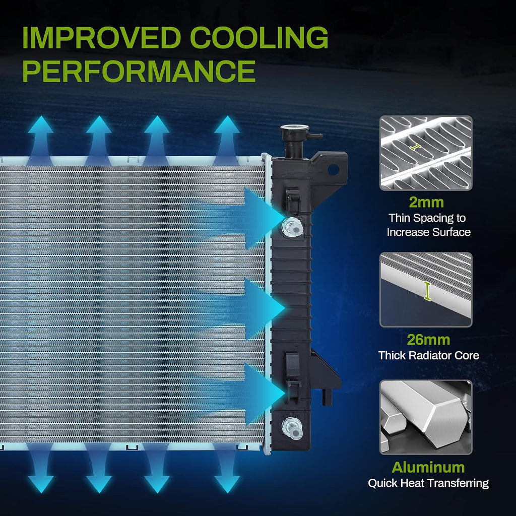 AUTOSAVER88 Radiator Compatible with 2009-2010 Ford F-150 2009-2014 Expedition 2009-2014 Lincoln Navigator 4.6L 5.4L V8
