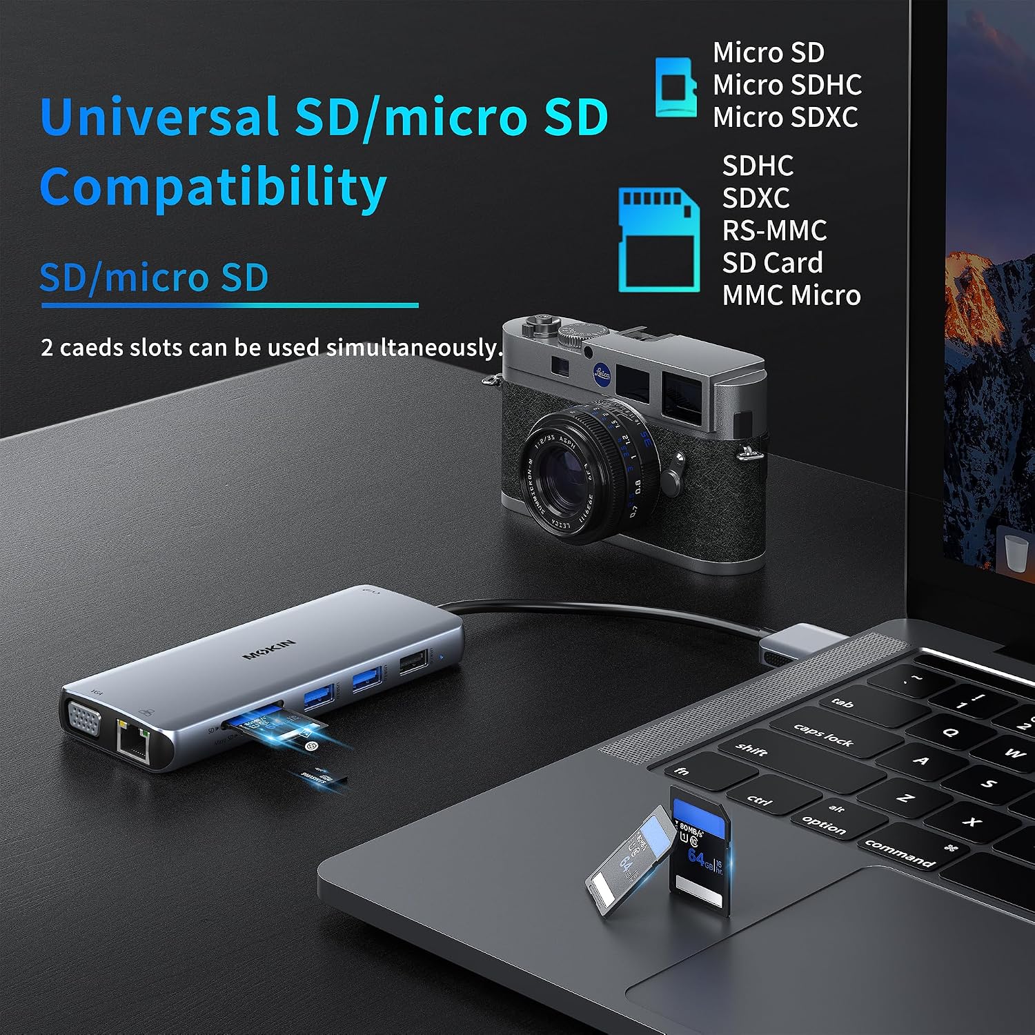 MacBook Pro Docking Station for Dual Monitor, 12 in 2 HDMI Adapter | Dockingstation for MacBook Pro/Air, MacBook